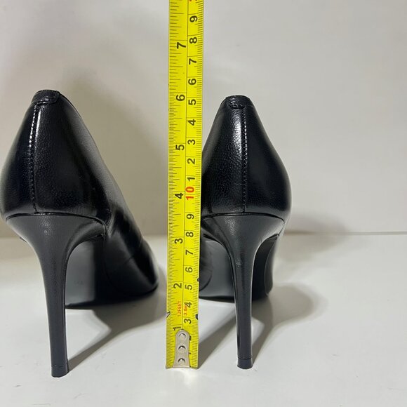NEW MARC FISHER Black pointy toe pumps officewear to Evening Nappa Leather, Sz 7 - Picture 14 of 14